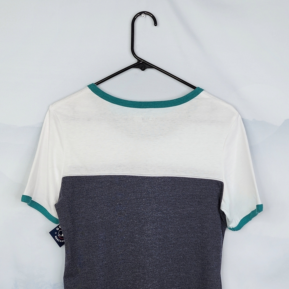 Seattle Mariners Women's Ringer Tee Medium NWT - Picture 12 of 16